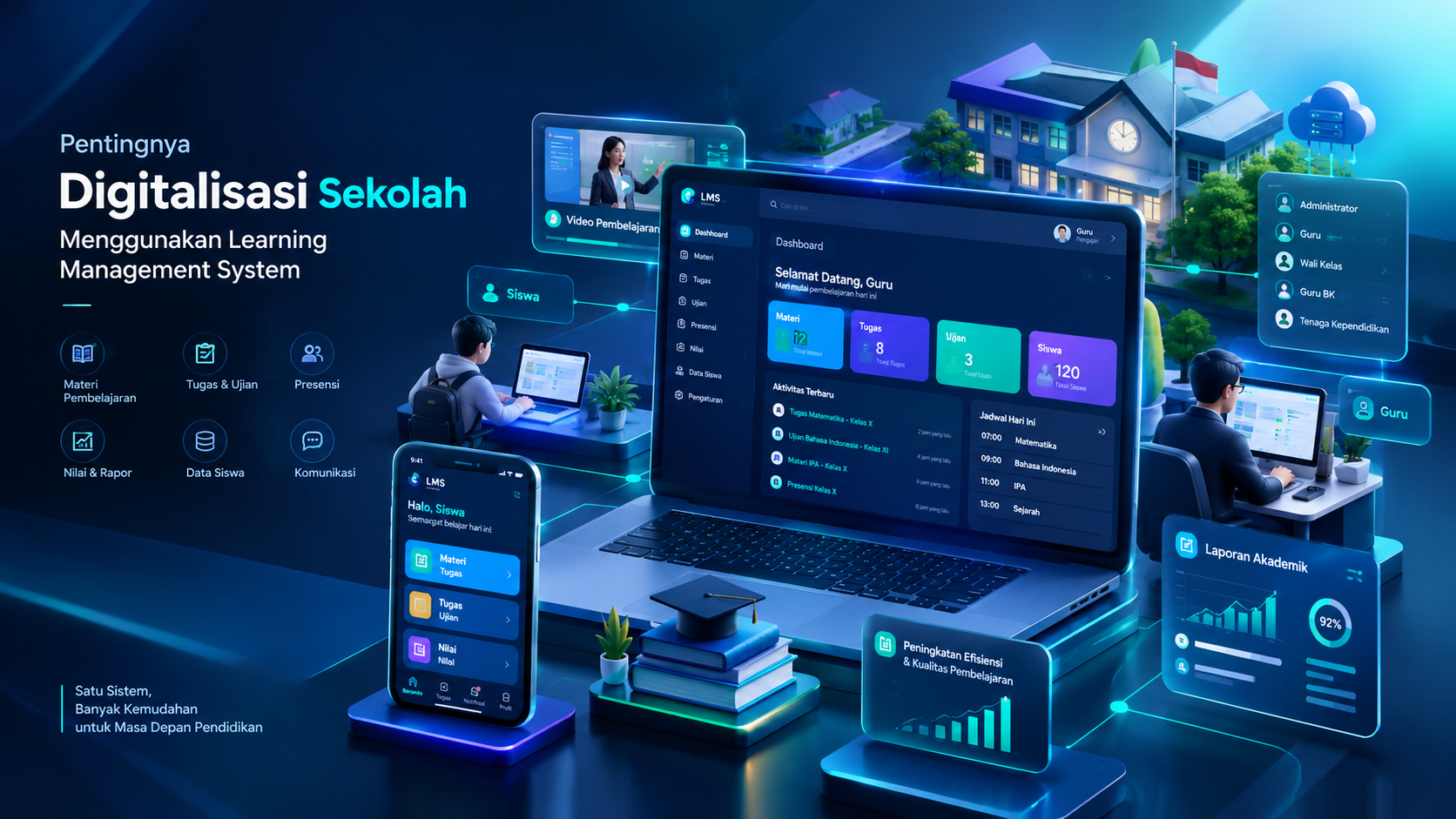 Digitalisasi Sekolah dengan LMS Futuristik